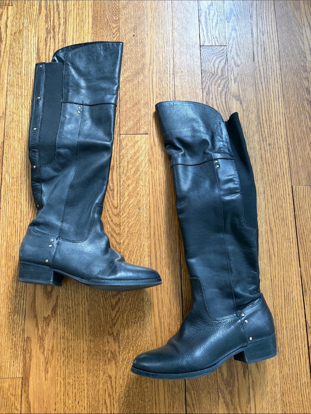 Dolce Vita Women's Black Knee-High Riding Boots, size 7.5